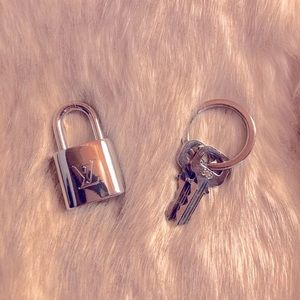Louis Vuitton Silver Lock and Keys